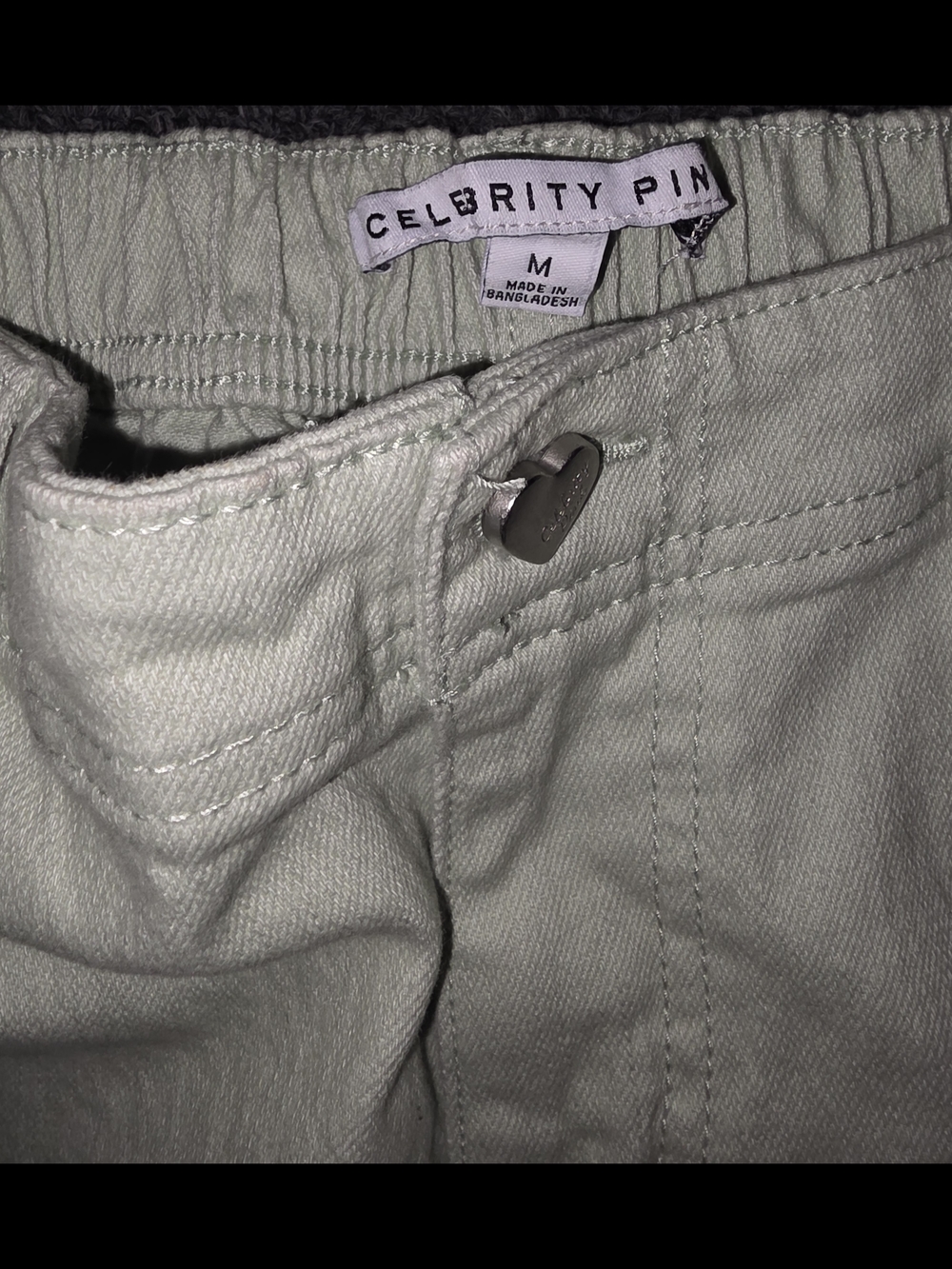 Celebrity Pink Women's Wide-Leg Cargo Pants in Sage - Picture 3 of 7